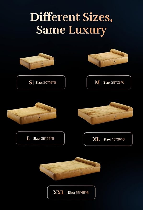 NOAH & PAW Large Dog Bed, 35x25x8.7 Inch, Orthopedic Dog Beds, Eggshell Memory Foam Infused with Cooling Gel, Water Resistant, Machine Washable, Includes Inner Cover (Denim Collection)