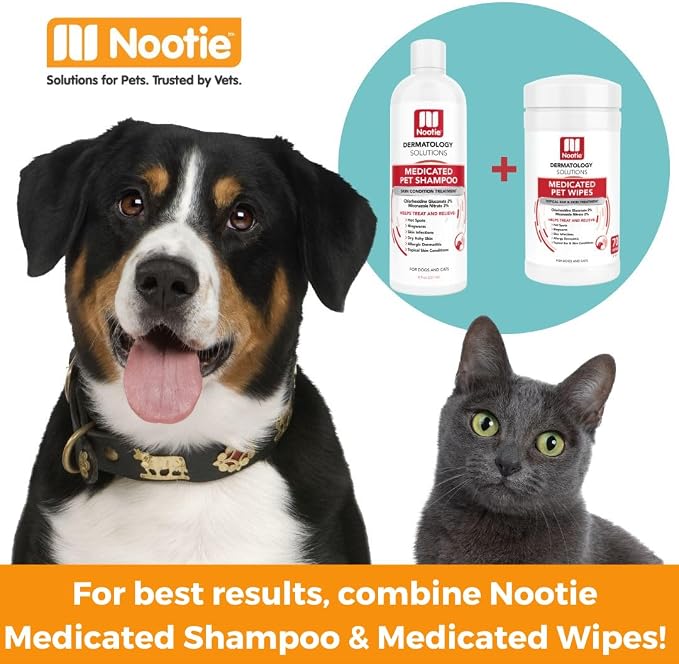Nootie 70 Count Medicated Wipe and Shampoo Bundle