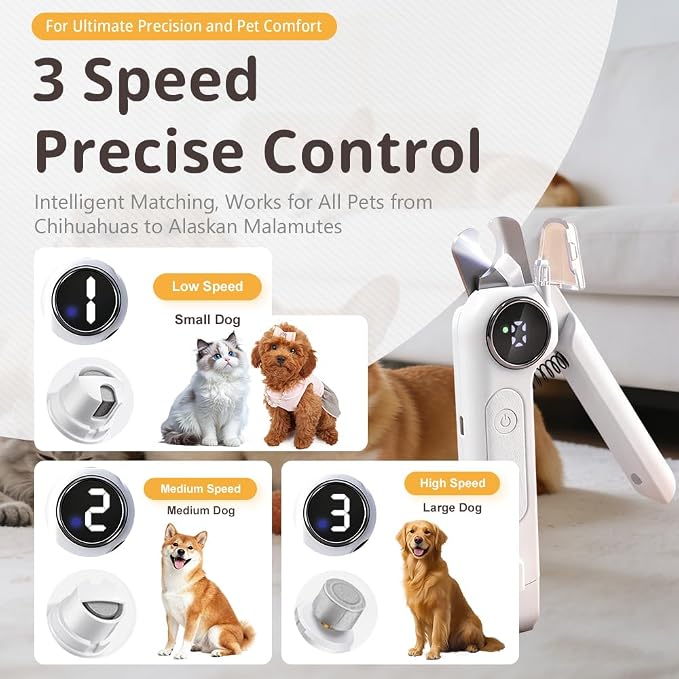 Pet Nail Grinder for cat Gray