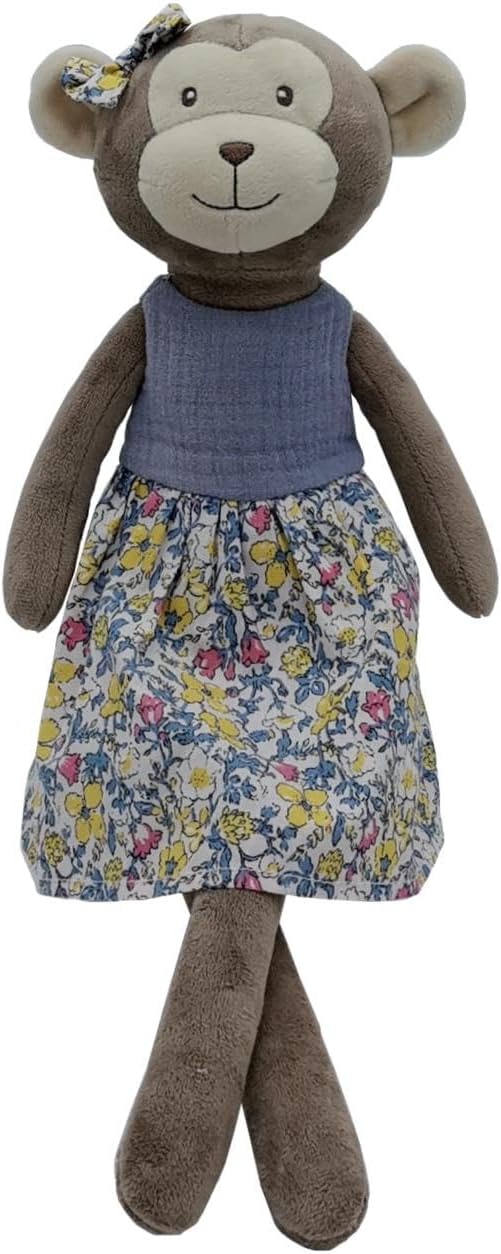 Monkey Stuffed Animals for Girls,15.7" Girl Monkey Plush with Skirt,Cute Stuffed Animal for Girls As Birthday, Easter,Christmas,Valentine's Day Gift