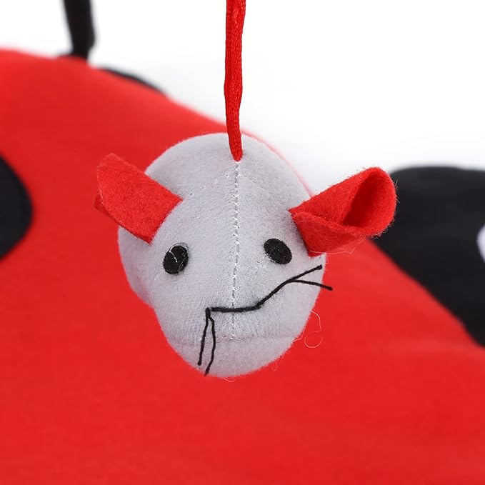 Foldable Cat Activity Play Mat Tent Multi Function Pet Bed with Hanging Toy Balls Cat Activity Center with Hanging Toy Balls Pet Bed with Hanging Toy Balls