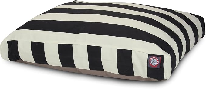 Majestic Pet Shredded Memory Foam Dog Bed Small with Removable Washable Cover – Rectangle Orthopedic Dog Bed–Durable Dog Crate Bed-Flat Dog Bed for Senior Dogs - (27x20) S - Villa - Apple
