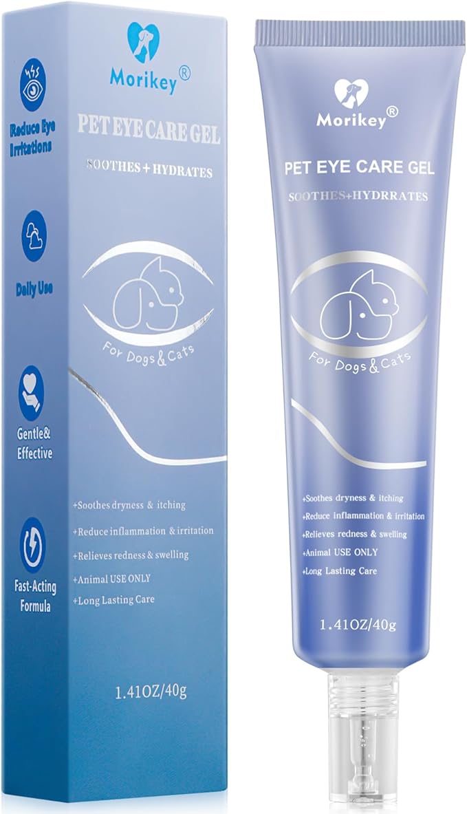 PET Dog Eye Gel,Daily Dog Eye Gel Drops,Moisturizes & Smooths Dry Eyes, Gentle Pet Eye Care for Dogs,Cats,1 Pack