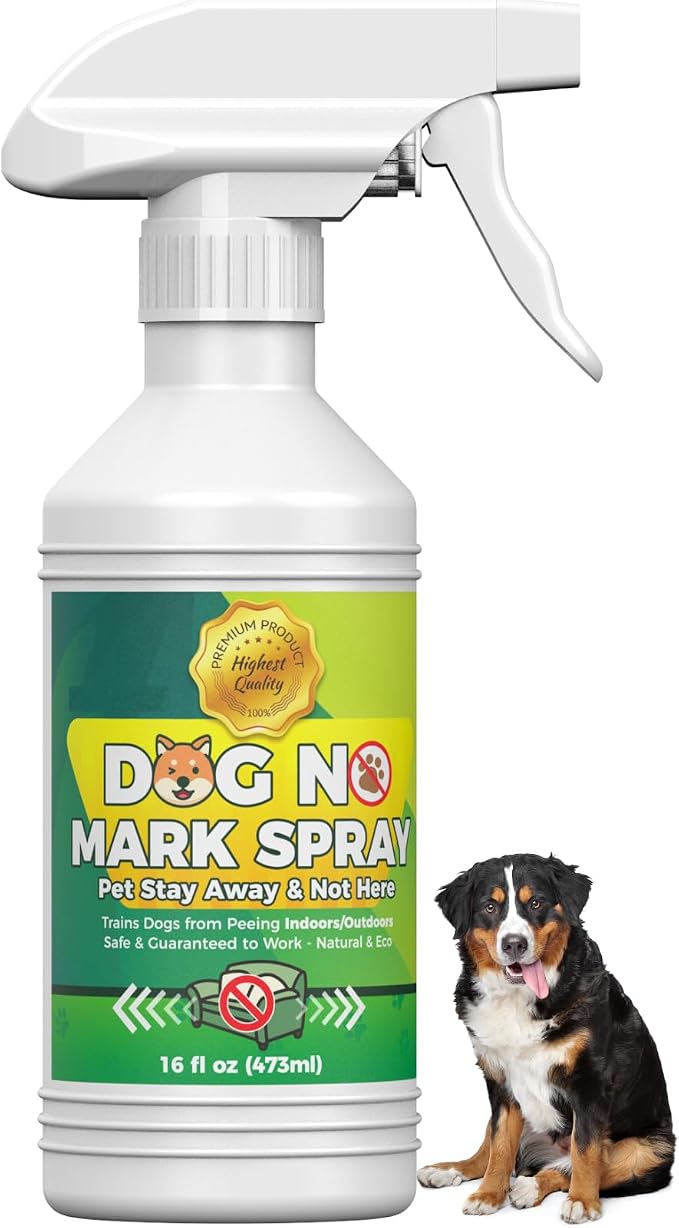 16.0 Oz No Pee Here Formula - Protects Carpets, Floors & Indoor - Stop Dog Pee Spray - Puppy Potty Training Spray - Housebreaking Training Aid for Puppies