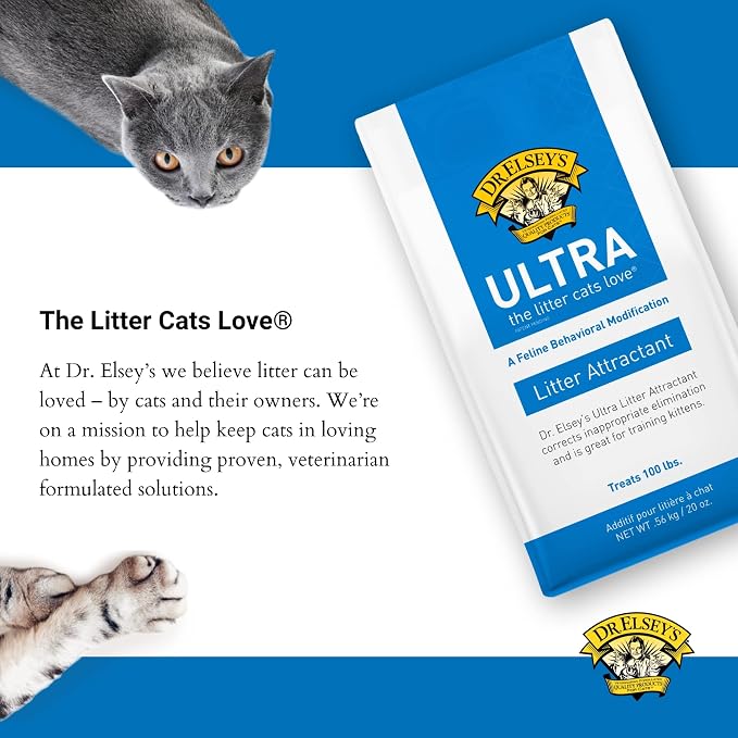 Dr. Elsey's Litter Box Attractant - Ultra Litter Attractant - 20 oz Pouch - Feline Behavior Modification & Training Tool