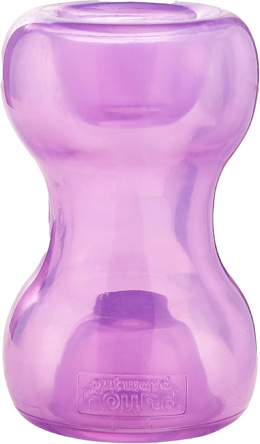 Outward Hound Double Snoop Interactive Treat Dispensing Dog Toy, Puzzle Ball Slow Feeder for Medium to Large Dogs, Mint-Scented for Mental Stimulation & Boredom Relief, 6in x 4in