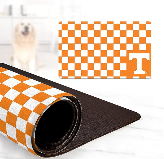 Tennessee Volunteers Officially Licensed Food and Water Mat for Dogs and Cats | 18" x 29" | Non-Slip | Water-Proof
