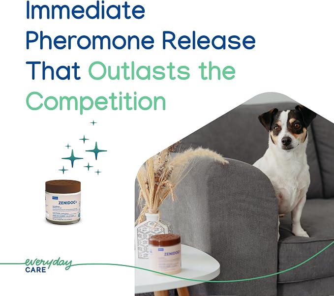 Virbac ZENIDOG® Gel Diffuser | Dog Calming Pheromone Diffuser for Stress Relief No Electricity Required and Lasts up to 2 Months