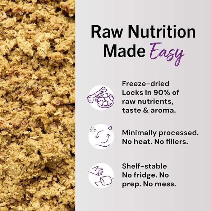 Stella & Chewy's Freeze-Dried Raw Cat Dinner Morsels - Premium Turkey Recipe with 98% Farm-Raised Meat & Organs - Natural Grain-Free Cat & Kitten Food - Made in USA - 18 oz