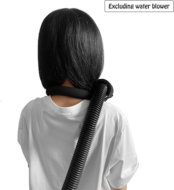 DAWAZ pet Grooming Dog Hair Dryer Water Blowing Machine Neck Hanging Bracket Universal Adjustment Free Your Hands (D2), BLACK