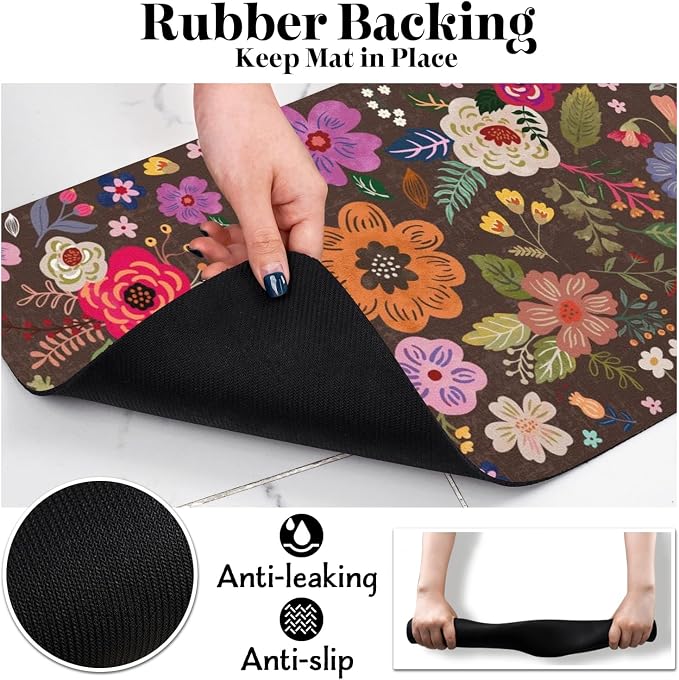 Dog Food Mats for Floors, Absorbent Dog Bowl Mat for Food and Water Dispenser, Quick Dry Cat Food Mat Pet Supplies