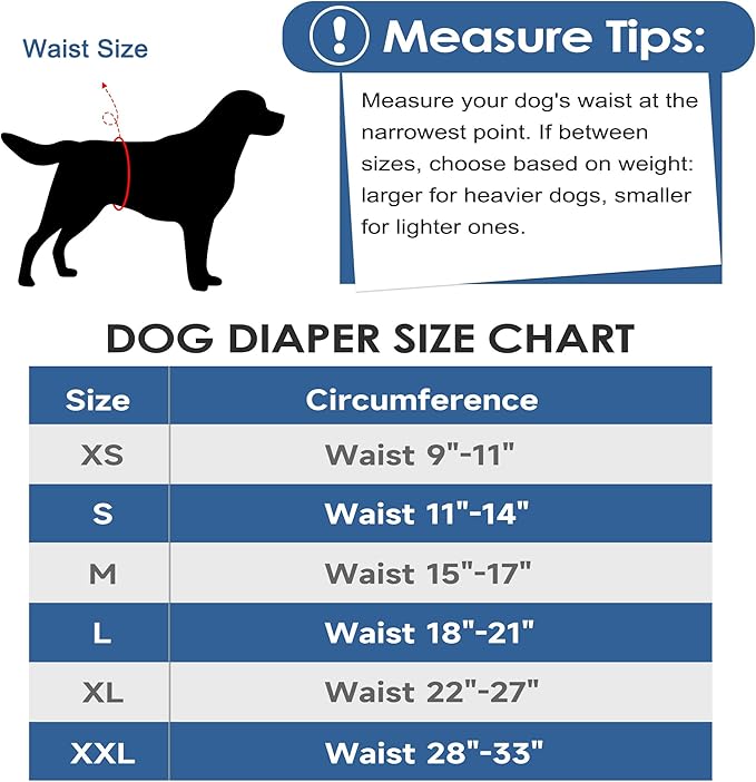 5 Pack Dog Diapers Male Reusable Belly Bands Washable for Smile Male Dogs, High Absorbency for Puppy & Doggy, Size XS