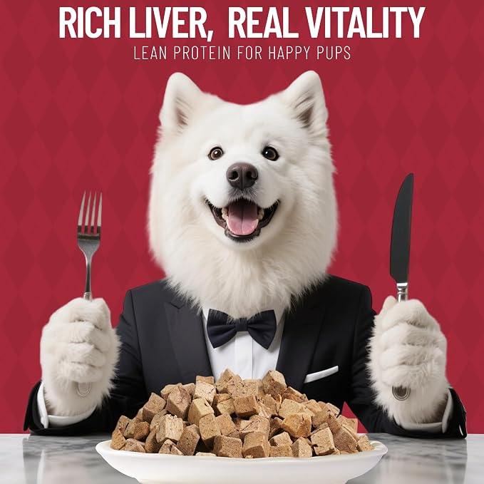 Just Try 8.82 oz Freeze-Dried Beef Liver for Dogs – Single Ingredient Dog Treats, High Protein, Grain-Free, Rich in Iron & Vitamin A,Healthy Training Treats