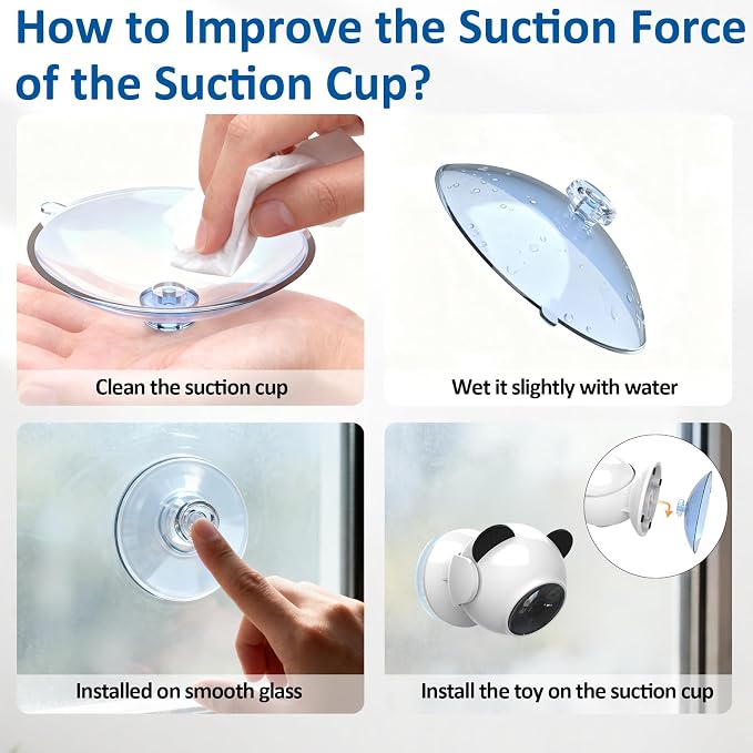 Sofolor Laser Cat Toys for Indoor Cats, Automatic Cat Laser Toy with Random Trajectory, Suction Cup Design, Run Quiet, USB Rechargeable