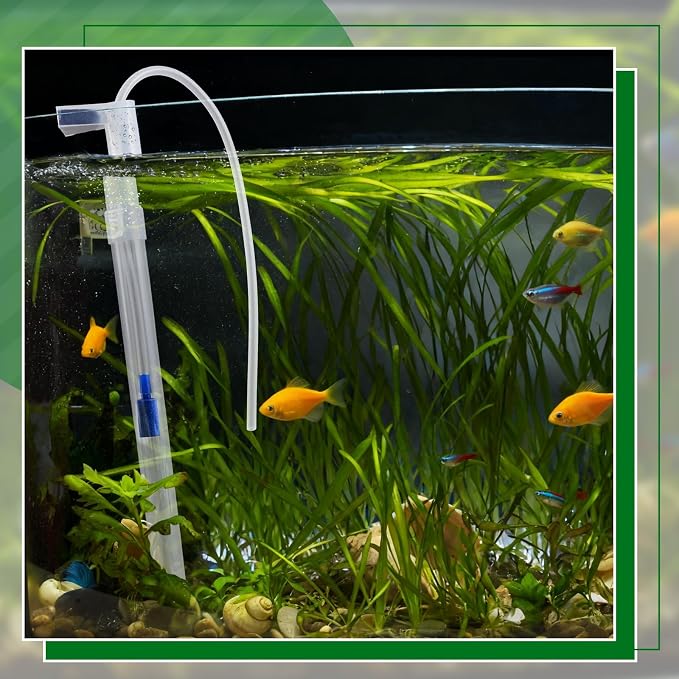 Sieral Under Gravel Aquarium Filter for 40-55 Gallon Tanks, 16 Pcs 5.7'' x 5.7'' Clear Plates, Under Gravel System with 4 Uplift Tube and 1 Filter Cotton, for Fish Tank Fresh and Saltwater