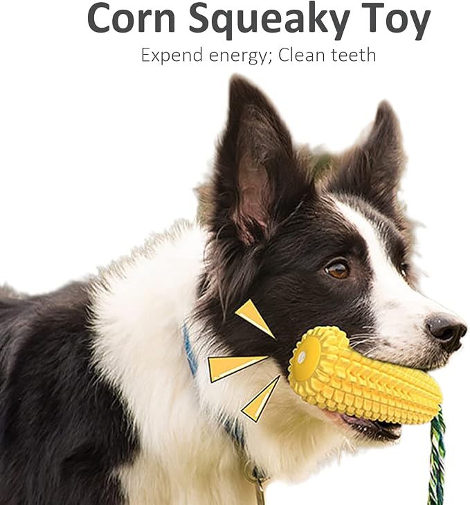 Dog Snuffle Mat, Slow Feeding Lick Pad, Strawberry Dog Chew, Corn Squeak Puppy Toy for Small Medium Large Breeds, Interactive Puzzle Toys for Training Foraging Enrichment Skills
