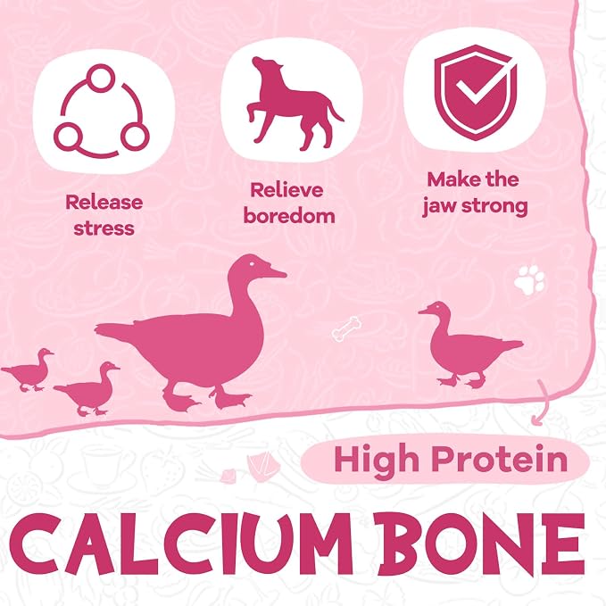 PAWUP Duck Dog Treats, Calcium Bones Chews, Sausage with Cheese 12.5 oz