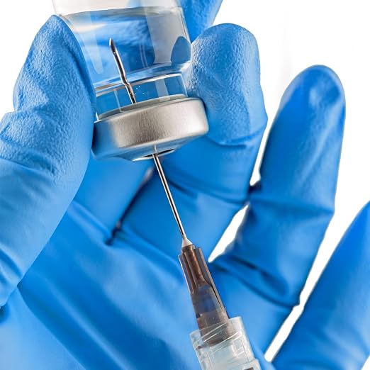 100 Pack 5ml 22Ga Plastic Syringe with Measurement for Scientific Labs and Industrial Dispensing, Disposable Individually Wrapped (100, 5ml-22Ga)