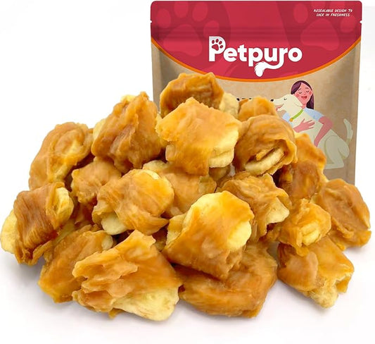 Chicken Wrapped Banana Dog Treats, Gluten and Grain Free Chicken Banana Chips, Healthy Chewy Dog Bites for Puppy and Small Dogs 2 Pound