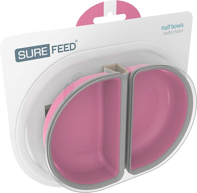 SureFeed Half Bowl Pink