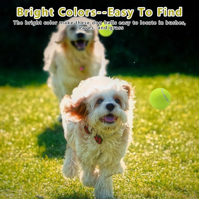 Magicorange Small Tennis Balls, 60 Pack 2 inch Tennis Balls for Dogs, Colorful Easy Catching Pet Dog Playing Ball (Yellow,60 Pack)