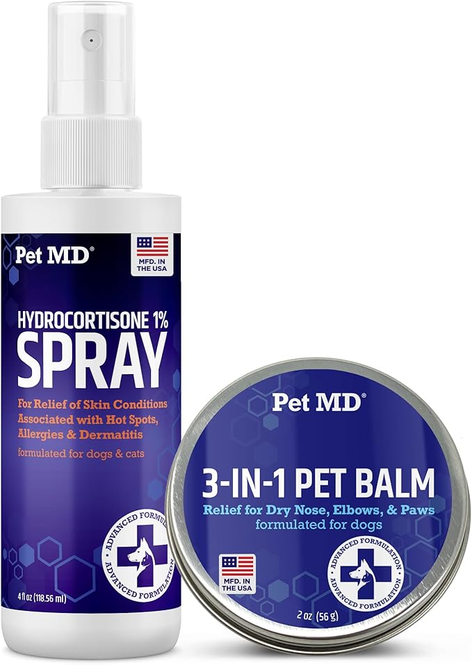Pet MD Hydrocortisone Spray & 3-in-1 Pet Balm