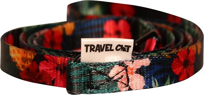 Travel Cat Navigator Carrier Bag with Hawaiian Bandana Collar - Premium Cat Backpack for Hiking and Travel, Stylish Outdoor Pet Accessories