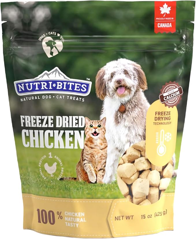 Natural Chicken Meal Topper for Dogs and Cats - Enhances Coat, Immunity, and Joint Health - 1 Pack - Premium Pet Food Supplement with Omega-3 - Wholesome and Delicious Nutrition for Happy Pets