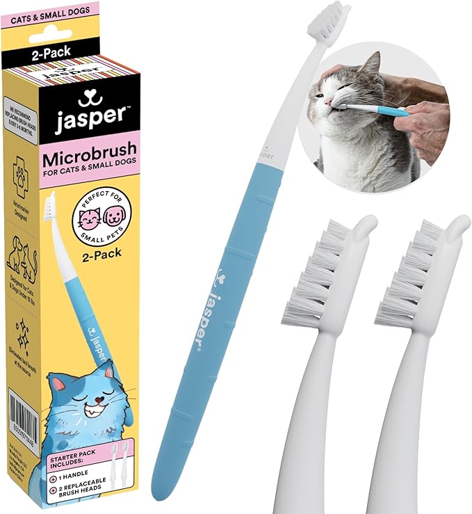 Jasper Fingerbrush + Microbrush Bundle for Cats & Small Dogs