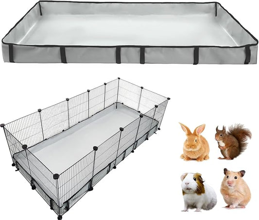 DZWLKJ Guinea Pig Cage Liner Tarp Bottom Waterproof and Washable Base Also for Rabbits, Bunny, Chinchesillas, Hedgehog, Ferrets and Other Small Animals(28x70 inches)