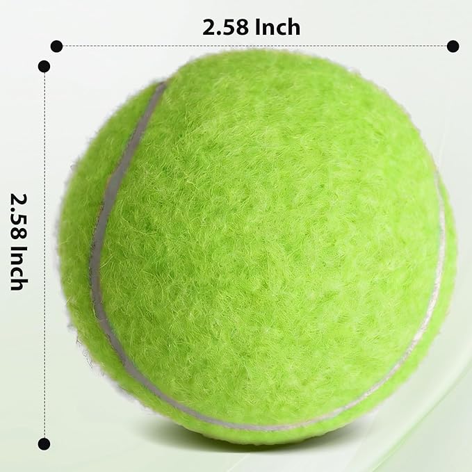 FURWEY Tennis Balls, 12/24/36/80 Pack Bulk Tennis Balls Pressureless Tennis Ball, Come with Mesh Bag for Easy Transport,Pet Dog Playing Balls, Good for Beginner Training Ball
