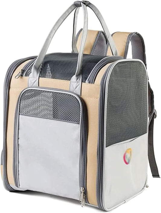 OLOTU Pet Backpack Large Capacity Cat Backpack, Collapsible Lightweight Portable Dog Backpack Carrier for Travel Hiking, Ventilated Cat Carrier Spacious