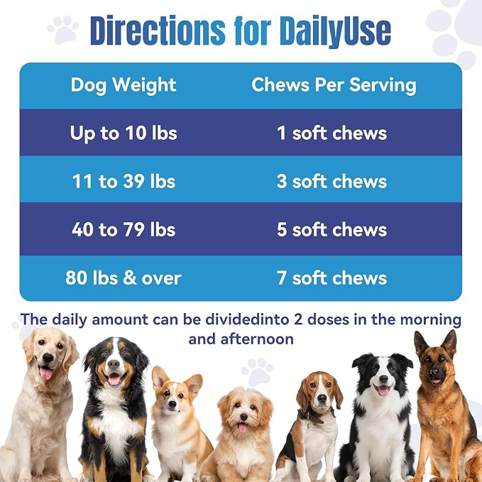 Dog Calming Chews- Sleep Aid Melatonin for Dogs Anxiety Stress Relief Noise, Thunder, Barking, Separation, Calming Chews for Dogs Small Medium Large & All Breeds, 200ct