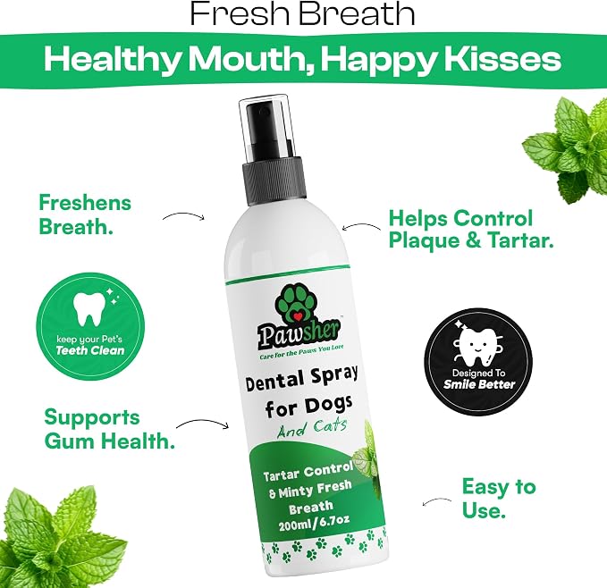 Cat Care Essentials: Cat Teeth Cleaning & Breath Freshener | Paw Balm Lick Safe | Fur Freshener Spray & Deodorizer Perfume | Refreshing & Calming Lavender Scent for in Between Baths