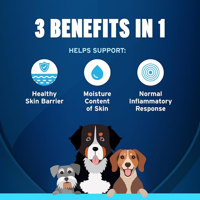 Bundle of Seresto Large Dog | 8 Months Protection + Pet Protect Skin Health Soft Chews for Dogs 60 Count