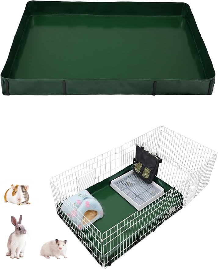 Guinea Pig Cage Bottom, Reusable Guinea Pig Cage Liner for C&C Cages. Leakproof Liner for Rabbits Hamsters Hedgehogs and Other Small Animals.