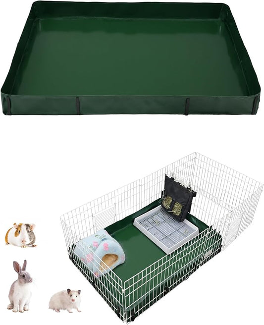 Guinea Pig Cage Bottom, Reusable Guinea Pig Cage Liner for C&C Cages. Leakproof Liner for Rabbits Hamsters Hedgehogs and Other Small Animals.