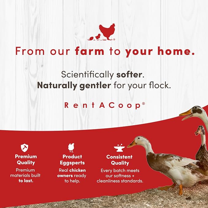 RentACoop Extra-Soft Premium Hemp Bedding 300L – Super Absorbent, Low Dust, Natural Odor Control for Chicken Coops, Nest Boxes, Small Animals, Reptiles & Horses
