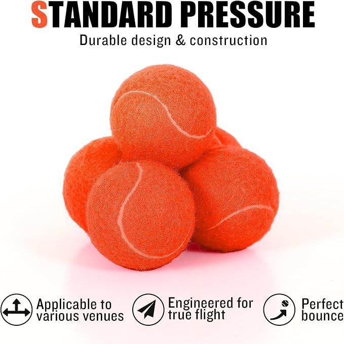 30/40 Pack Training Tennis Balls, Pet Dog Playing Balls, Practice Tennis Balls with Mesh Bag for Transport and Beginner Training