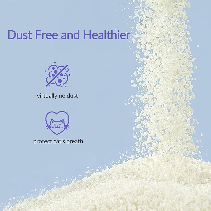 Non-Stick Ultra Clumping Cat Litter, Dust-Free Unscented Kitty Litter, Made of Pet Friendly Natural Tapioca Cassava, Odor Control, Last Twice as Long as Clay Litter, 9 lbs (7.5L) X 1 Pack