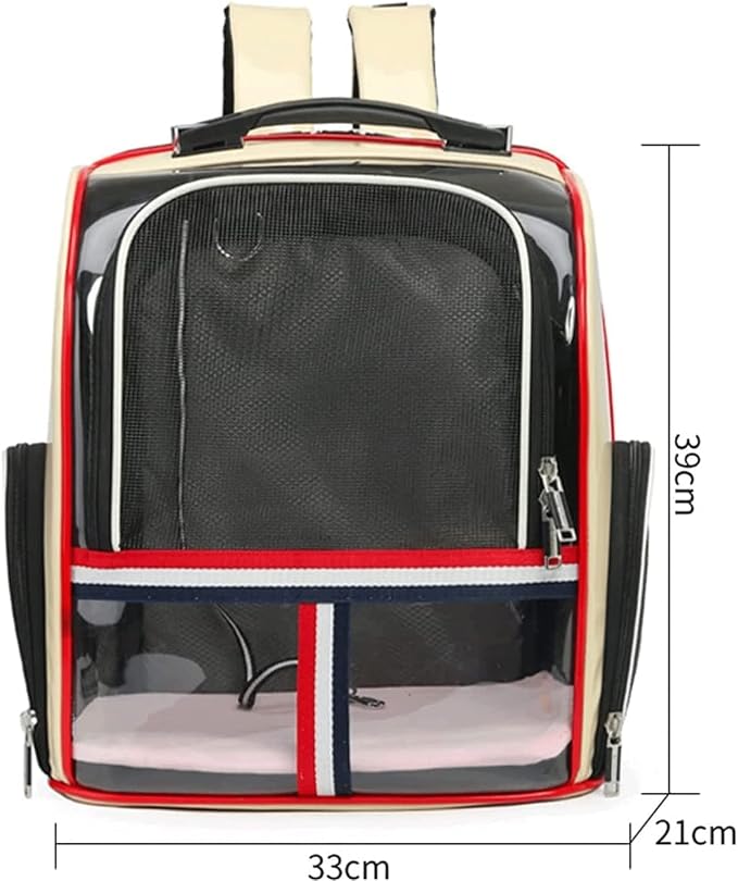 OLOTU Pet Backpack Breathable Mesh Cat Backpack, Expandable Cat Carrier for Walking Travel Hiking Camping, Expandable Dog Backpack Carrier Spacious
