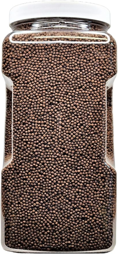 2 mm Floating Blackworm Pellets with Color Enhancers & Vitamins. Great for All Tropical Fish, Marine Fish, Cichlids, Carnivores, Discus, Coldwater Fish, Koi & Pond Fish…3-lb 4oz Lg Jar