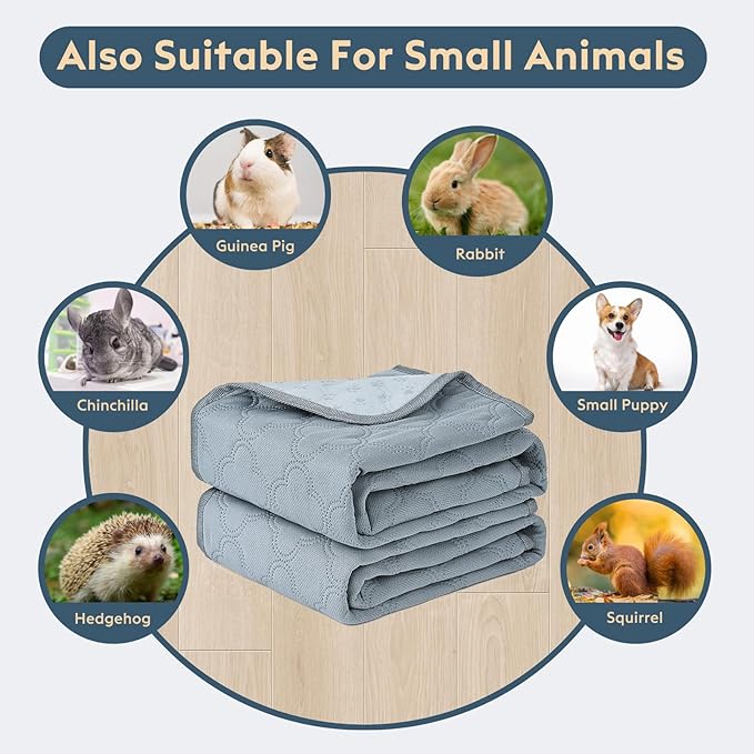 FunFurry Washable Pee Pads for Dogs - 2 Pack Reusable Pee Pads，Waterproof Puppy Pads，Pet Training Pads，Super Absorbent with Dog Paw Shape Non-Slip Backing (Light Grey, 18" X 24" - 2 Pack)