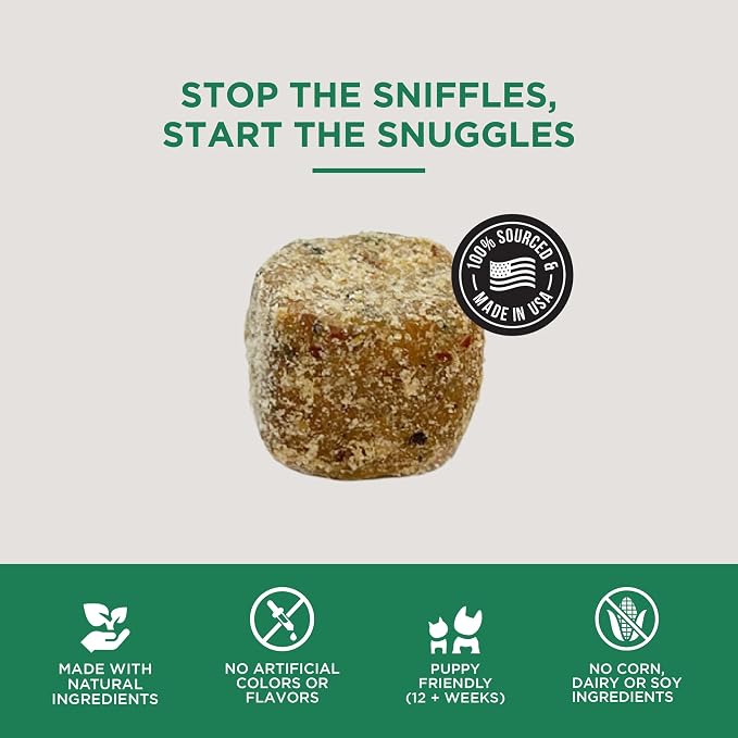 Natural Rapport Dog Allergy Supplement - The Only Soft Chews Dogs Need - 120ct Treats that Contain Kelp and Bee Pollen for Allergy and Itch Relief