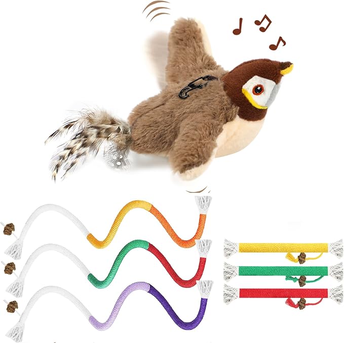 Tocirelo Cat Chew Rope Toy & Interactive Cat Toy