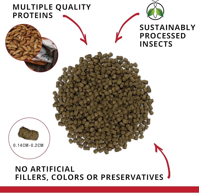 Fluval Bug Bites Cichlid Fish Food, Pellets for Medium to Large Sized Fish, 3.74 lb.