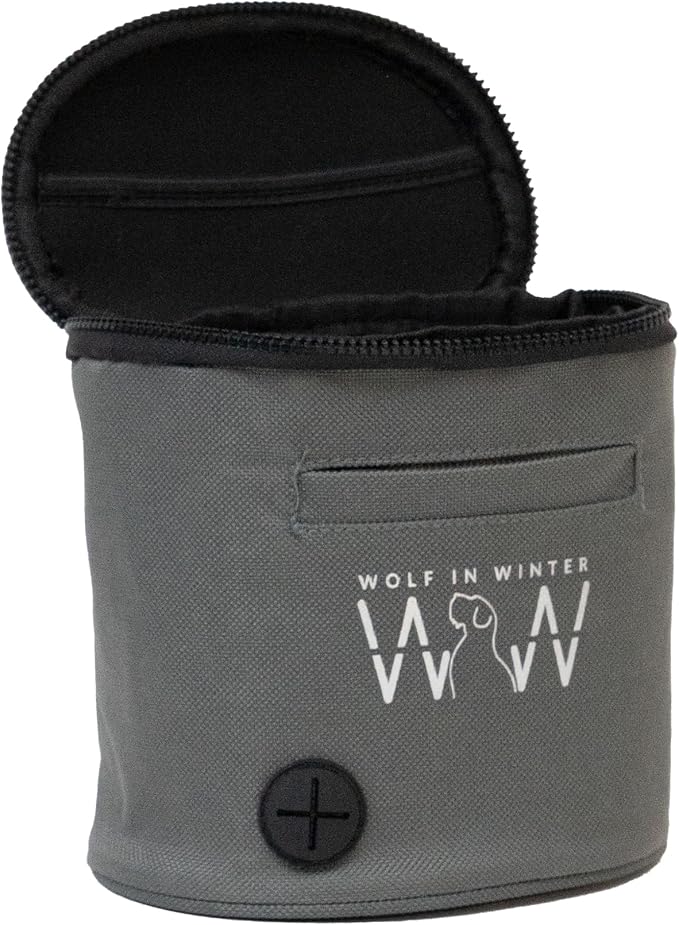 Quickdraw Dog Treat Pouch – Training Bag with Poop Bag Dispenser, Clicker Holder and Waist Belt – Hands-Free, Reflective and Durable for Puppy Training, Walks and Hikes (Blue)