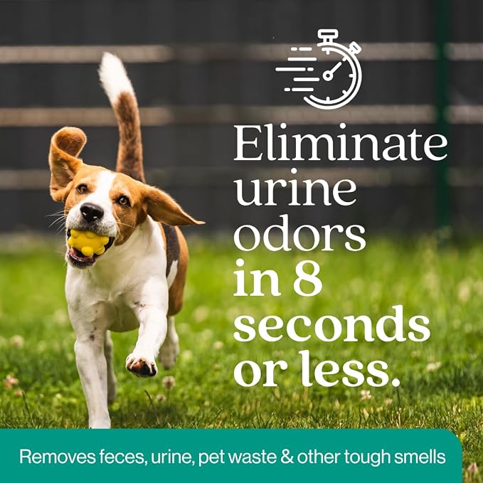 Outdoor Odor Eliminator | Outside Dog Urine Enzyme Cleaner – Powerful Pet, Cat, Animal Scent Deodorizer | Professional Strength for Yard, Turf, Kennels, Patios, Decks (32oz)