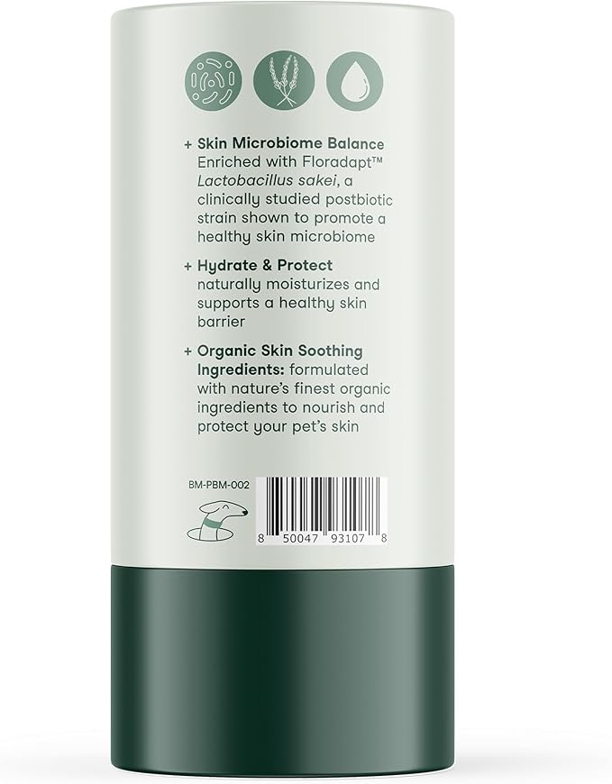Fera Pets PawBiome® - Cat & Dog Balm for Paws and Nose with Postbiotics - Encourages Skin Recovery - Balances Skin Microbiome - Supports the Skin's Natural Barrier - 2 oz Stick