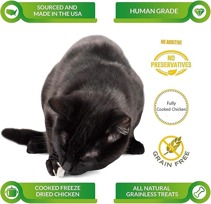 Life Essentials by Cat-Man-Doo | Chicken Littles - 16oz Bag | Freeze Dried Chicken Cat & Dog Treats | Healthy, Single Ingredient, Training Treats, High Protein